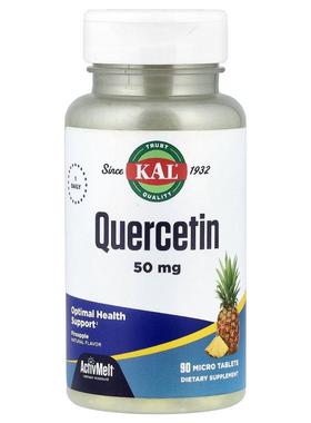 KAL,槲皮素，菠萝，50 毫克，90 片微型片剂