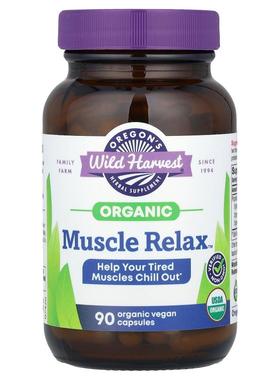 Oregon's Wild Harvest,有机肌肉放松支持™，90 粒全素胶囊