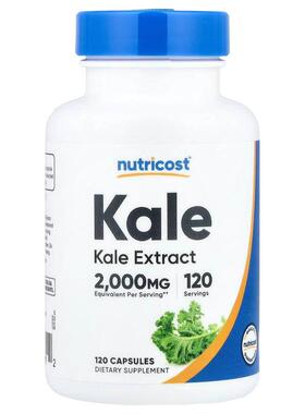 Nutricost,Kale, 2,000 mg, 120 Capsules