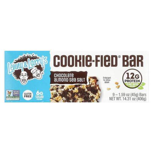 Lenny & Larry's,Complete Cookie-Fied 棒，巧克力巴旦木海盐