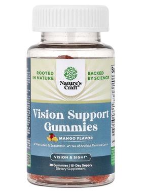 Nature's Craft,视觉支持软糖，芒果味，30 粒软糖