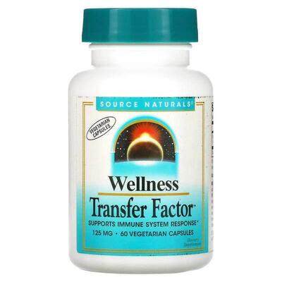 源美,Wellness Transfer Factor，125 毫克，60 粒素食胶囊