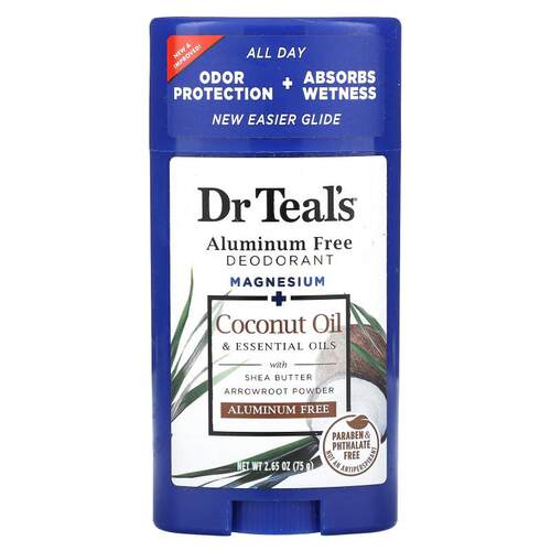 Dr. Teal's,无铝净味剂，椰子油