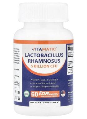 Vitamatic,鼠李糖乳杆菌，60 粒 DRcaps® 羟丙基甲基纤维素胶囊