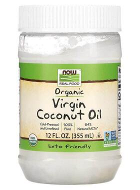 诺奥,有机食用初榨椰子油，12 fl oz（355 ml）