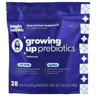 Begin Health,Kids, Growing Up Prebiotics, Ages 1+, Unflavore