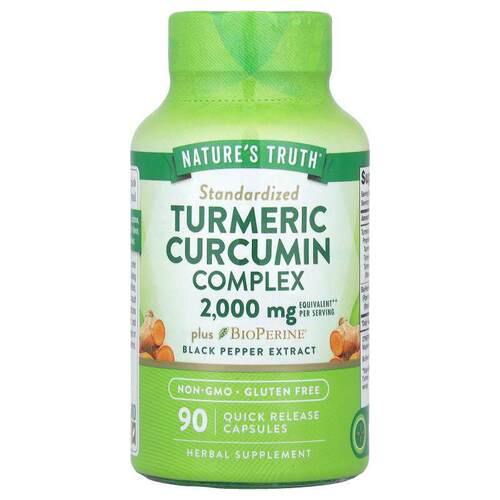 Nature's Truth,姜黄素复合物加 BioPerine® 黑胡椒提取物，90 粒