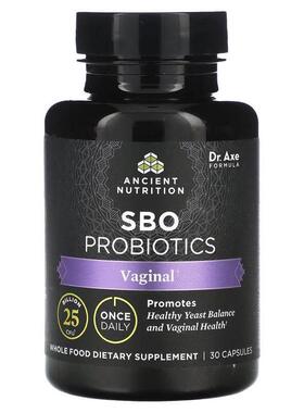 Ancient Nutrition,SBO 益生菌，女性私密部位，250 亿 CFU，30