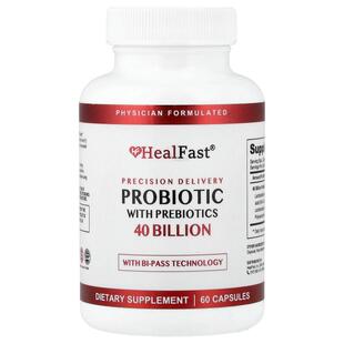 Healfast,Probiotic With Prebiotics, 60 Capsules