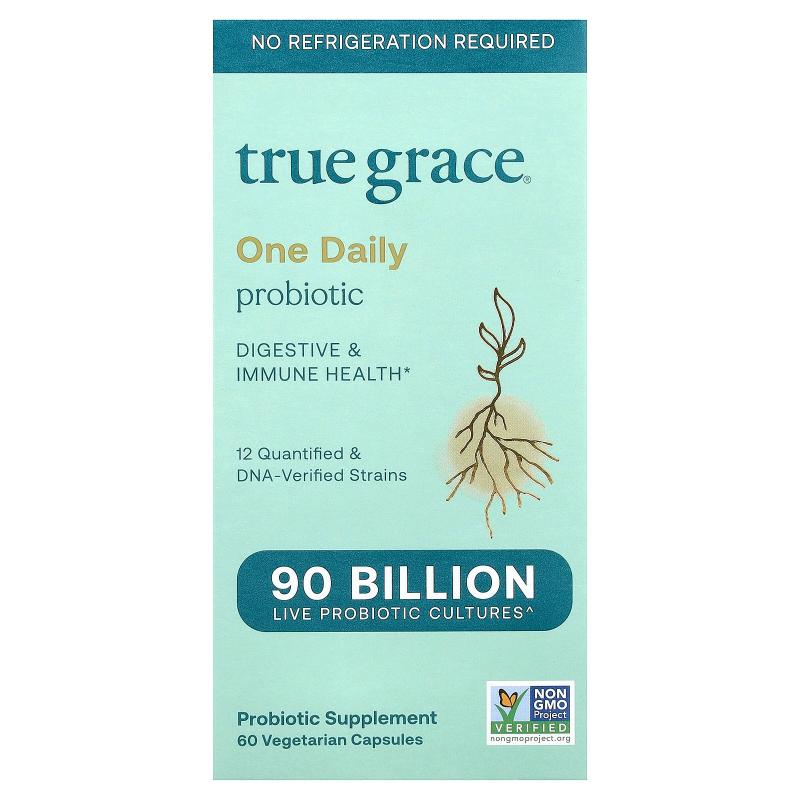 True Grace,One Daily Probiotic, 60 Vegetarian Capsules