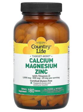 乡村生活,Target-Mins® 钙镁锌维生素 D 营养片，180 片装