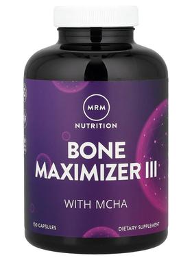 MRM Nutrition,营养，Bone Maximizer III with MCHA，150 粒胶囊