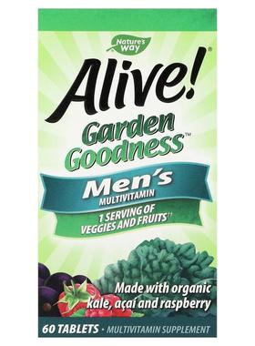 然萃维,复活！Garden Goodness，男士复合维生素，60 片