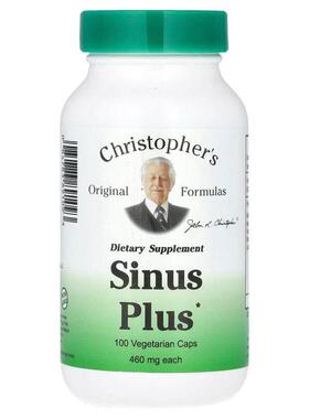 Christopher's Original Formulas,Sinus Plus，100 粒素食胶囊