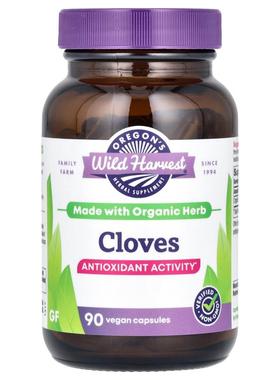 Oregon's Wild Harvest,丁香，90 粒全素胶囊（每粒 500 毫克）