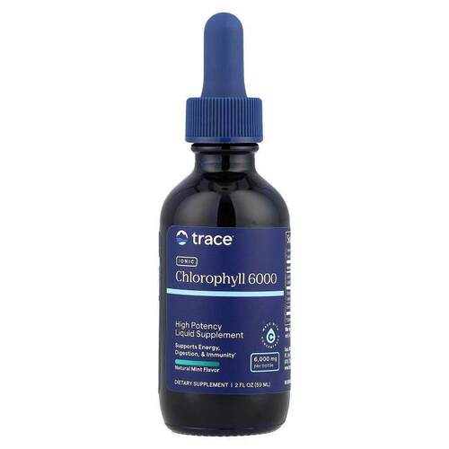 Trace,离子叶绿素 6000，天然薄荷，2 液量盎司（59 毫升）