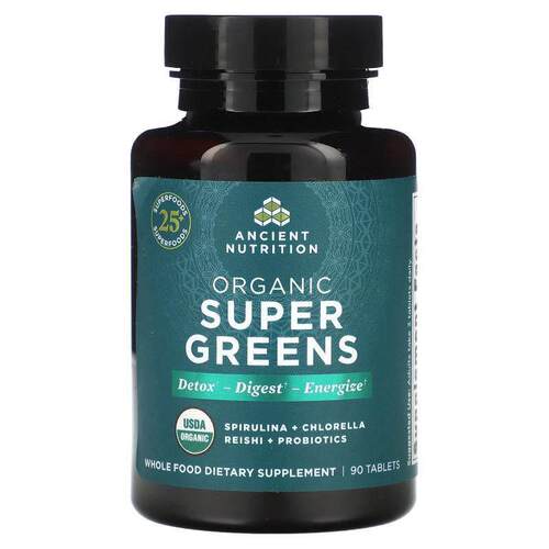 Ancient Nutrition,有机 Super Greens，90 片