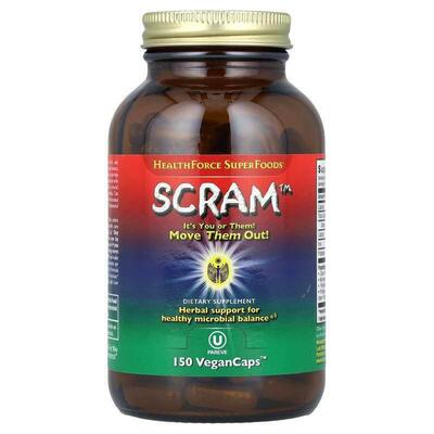HealthForce Superfoods,Scram，150 粒素食胶囊