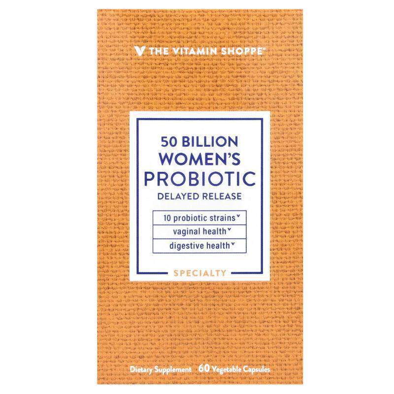 The Vitamin Shoppe,女性益生菌，500 亿，60 粒素食胶囊