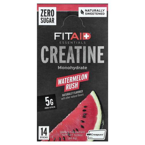 FITAID,Essentials, Creatine Monohydrate, Watermelon Rush, 14
