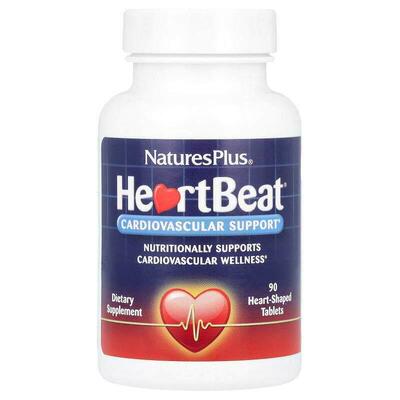 NaturesPlus,HeartBeat，Cardiovascular Support，90片心形片剂