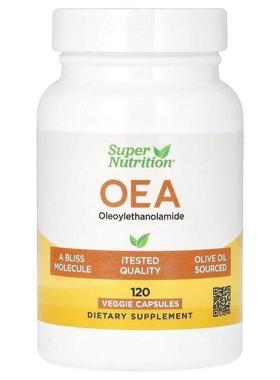Super Nutrition,OEA（油酰乙醇胺），125 毫克，120 粒素食胶囊