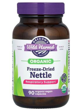 Oregon's Wild Harvest,有机冻干荨麻，90 粒全有机素胶囊（每粒