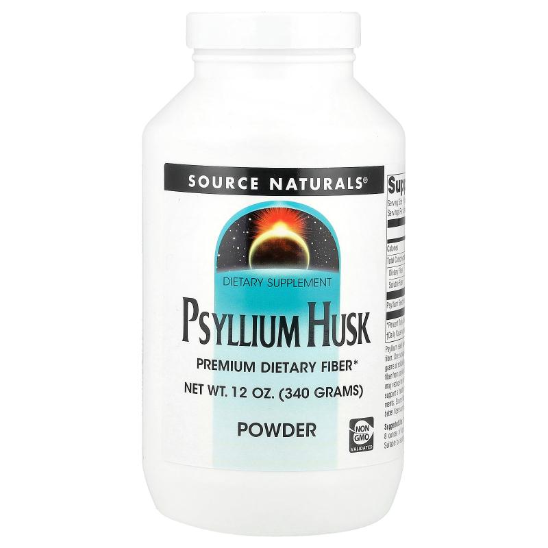 源美,车前子壳粉，12 盎司（340 克）