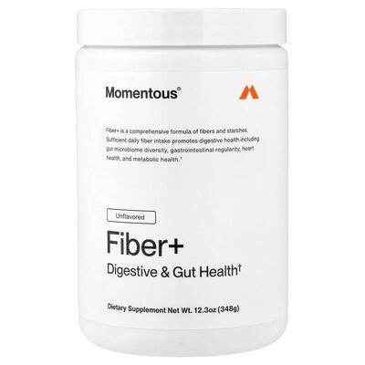 Momentous,Fiber+, Unflavored, 12.3 oz (348 g)