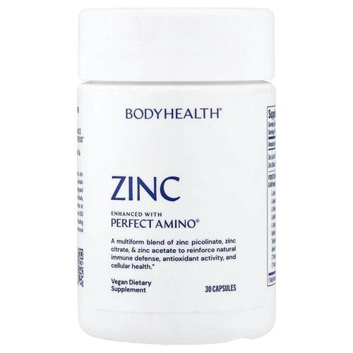BodyHealth,Zinc, 30 Capsules