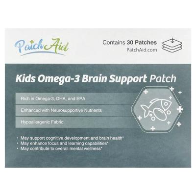PatchAid,Kids Omega-3 Brain Support Patch, 30 Patches
