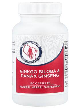 Dairyland Ginseng,Ginkgo Biloba & Panax Ginseng, 150 Capsule