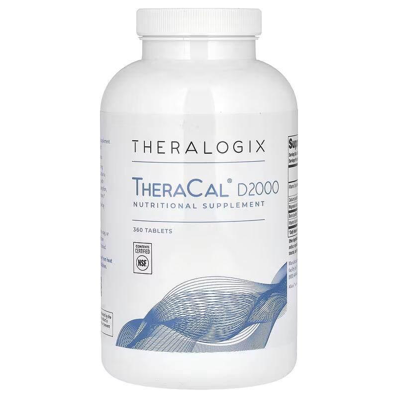 Theralogix维生素D3柠檬酸钙镁片骨骼健康补剂关节健康易吸收