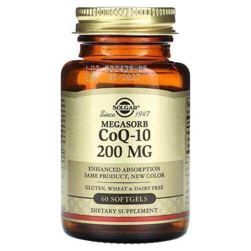 Solgar索尔加辅酶Q10呵护心脏血管健康大脑神经系统健康