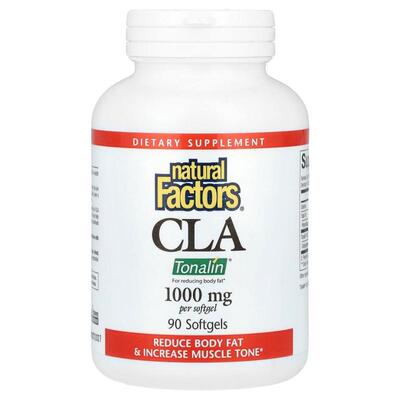 Natural Factors,CLA 1000 毫克，90 粒软胶囊