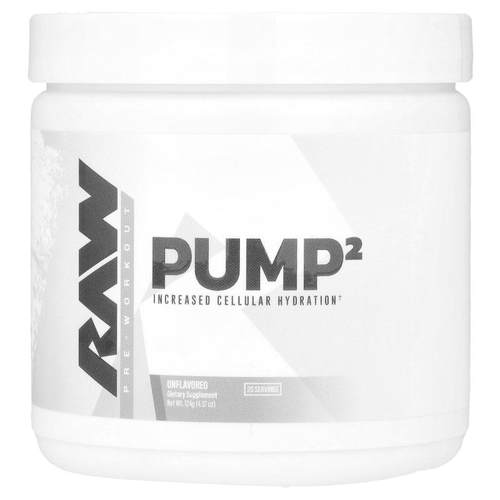 Raw Nutrition,Pump 2，锻炼前配方，原味，4.37 盎司（124 克）