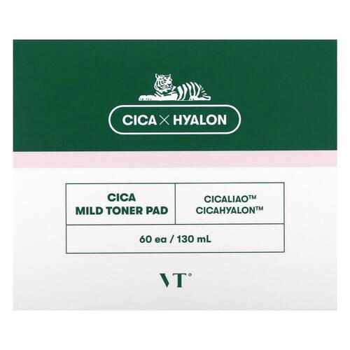 VT Cosmetics,积雪草温和爽肤水化妆棉，60 片，130 毫升