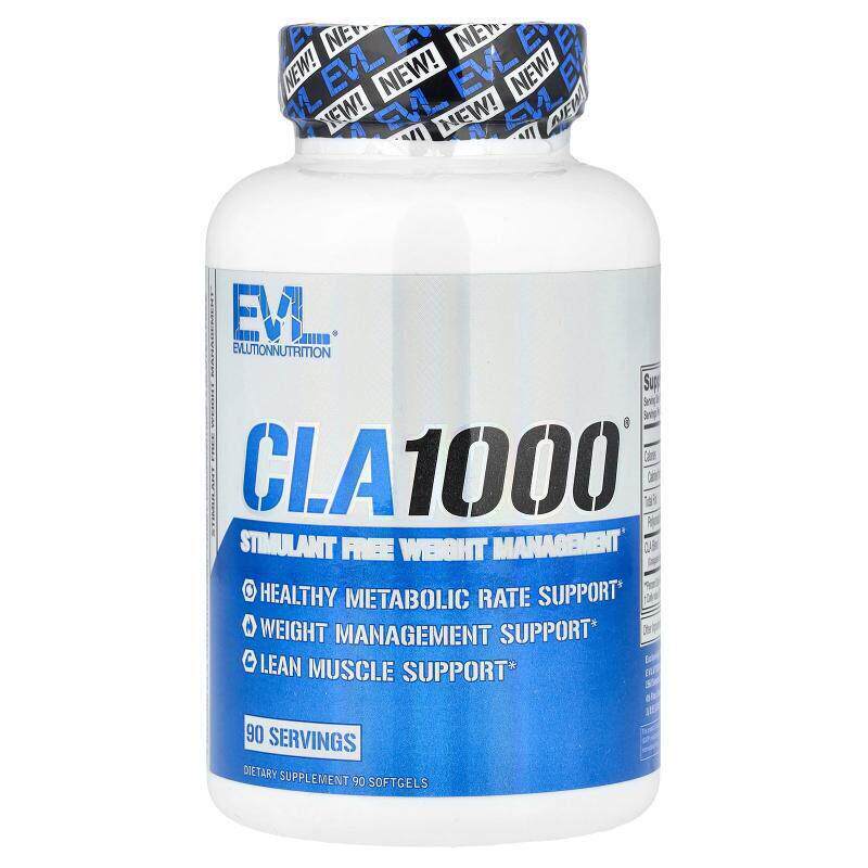 EVL,CLA1000®，无兴奋性成分体重管理，90 粒软胶囊（每粒软胶囊