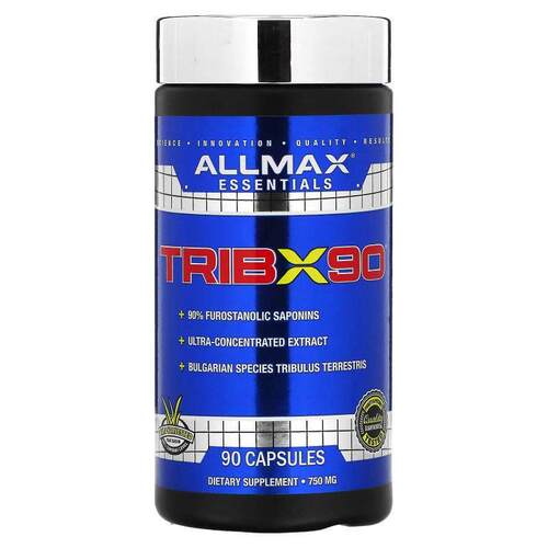 ALLMAX,TribX90，超级浓缩保加利亚蒺藜，90% 呋喃甾醇皂苷，750