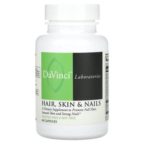 DaVinci Laboratories,头发、肌肤和指甲，60 粒胶囊