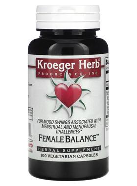 Kroeger Herb Co,Candida Balance，100 粒素食胶囊