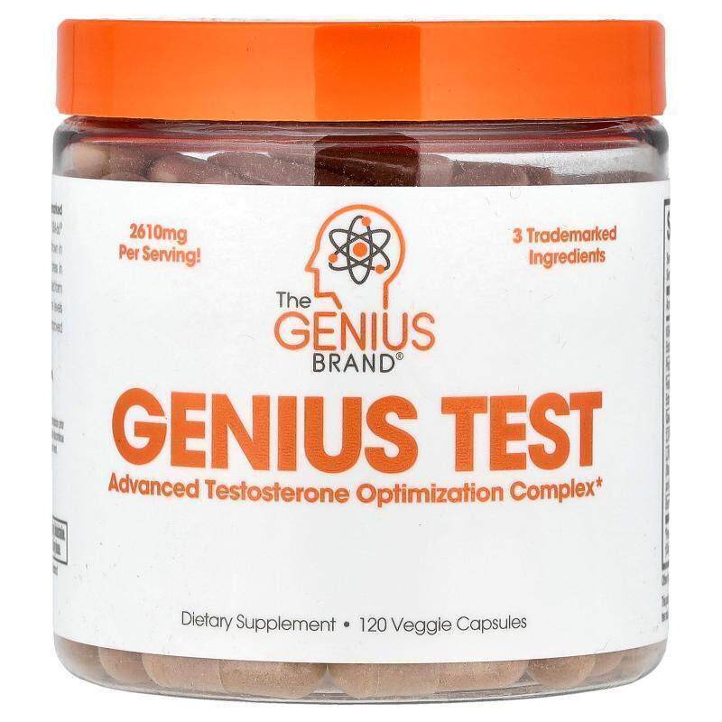 The Genius Brand,Genius Test，高级睾丸甾酮优化复合物，120 粒