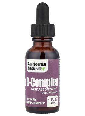 California Natural,B 复合物，树莓味，1 盎司（30 毫升）
