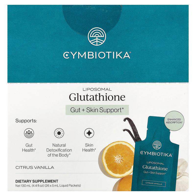 Cymbiotika,Liposomal Glutathione, Citrus Vanilla, 26 Liquid