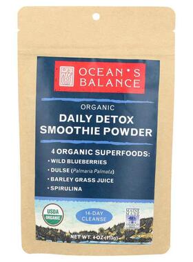 Ocean's Balance,有机每日清体冰沙粉，4 盎司（113 克）