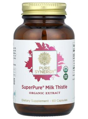 Pure Synergy, SuperPure® 有机水飞蓟提取物胶囊，60 粒装