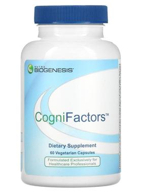Nutra BioGenesis,CogniFactors，60 粒素食胶囊