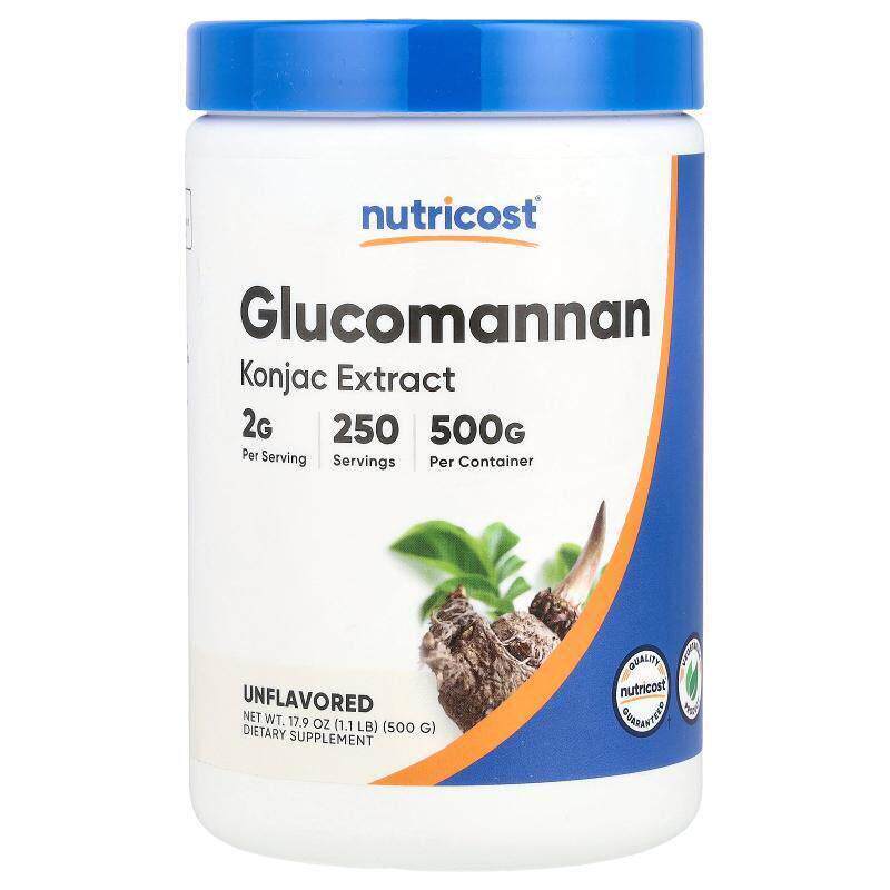 Nutricost,葡甘露聚糖,原味,17.9 盎司(500 克)