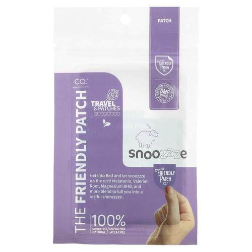 The Friendly Patch,Snoozzze，褪黑荷尔蒙睡眠贴片，8 片