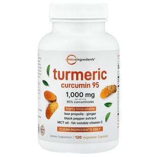 Micro Ingredients,Turmeric Curcumin 95, 120 Vegetarian Capsu